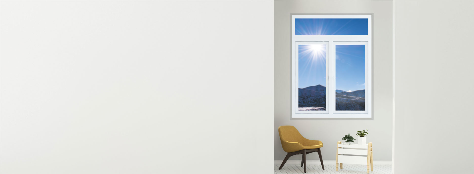 uPVC combination window banner
