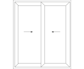 uPVC sliding door line drawing1