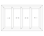 uPVC sliding window line drawing4