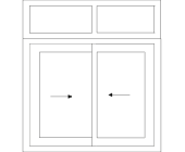 uPVC sliding windows lining drawing5